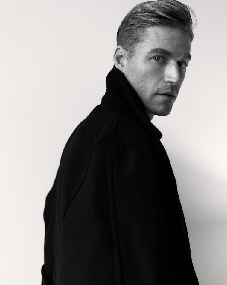 Chad Payne — black-and-white studio portrait, Model of Choice